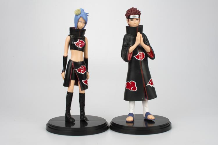 火影忍者动漫玩偶1代2款弥彦 小南手办模型玩具车载摆件公仔批发