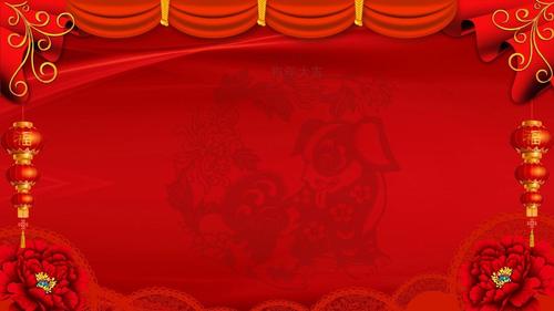 喜庆风格特效动画开场迎新元旦晚会ppt模板