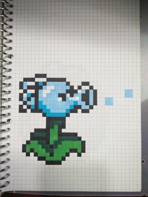 像素画—97植物大战僵尸97】_像素画_豌豆_坚果_辣椒_向日葵_马克