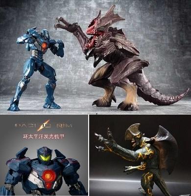 环太平洋机甲2怪兽可动人偶 雷怪斧刀头兽流浪者模型手办儿童玩具