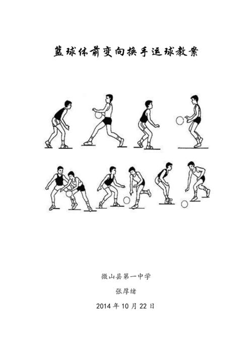 篮球体前变向换手运球教案