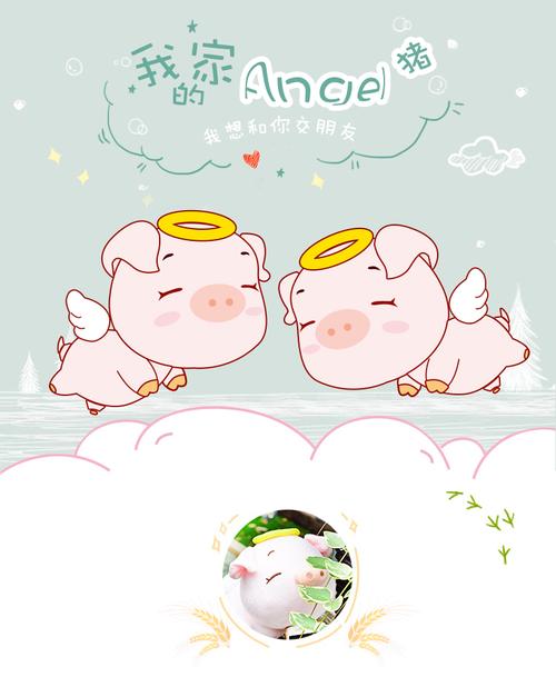 天使猪公仔飞天猪玩偶布娃娃 粉色猪抱枕小猪头毛绒玩具儿童礼物