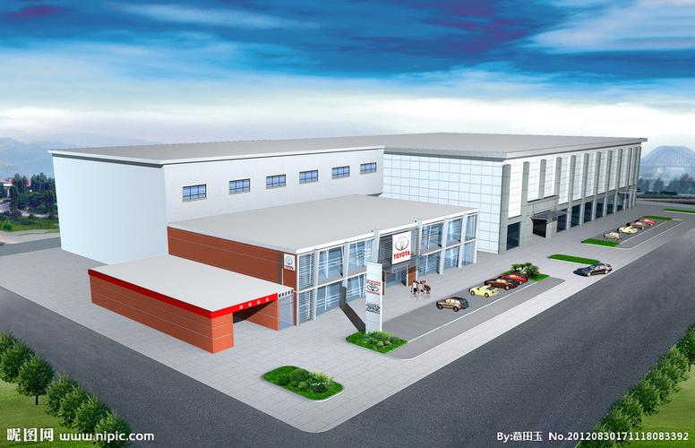 汽车4s店效果图设计图__建筑设计_环境设计_设计图库_昵图网nipic.com