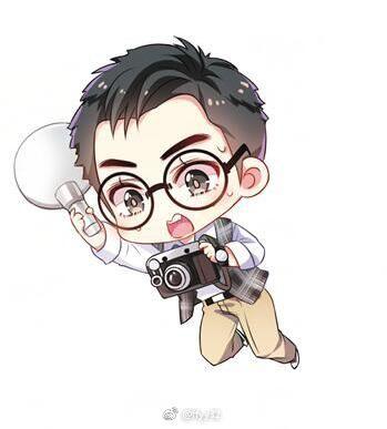 现代q版人物素材 摄影师 眼镜