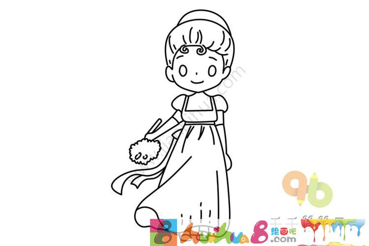 儿童画公主简笔画