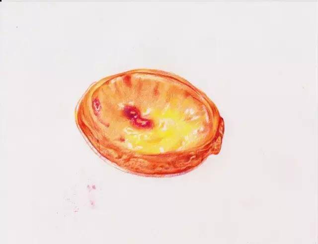 教程 教你用彩铅画蛋挞
