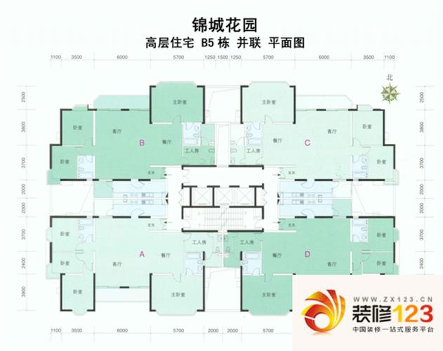 锦城花园 0室 户型图