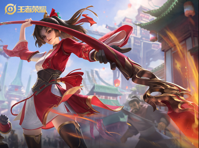 (王者荣耀官方海报,云缨伴生皮肤—燎原之星)