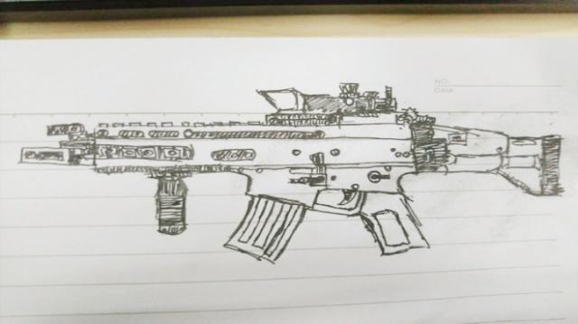 绝地求生玩家沉迷吃鸡无法自拔手绘游戏枪械第3张太真实了