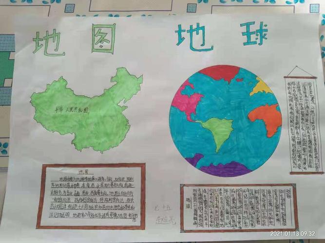 科区实验初中2020级15班地理手抄报