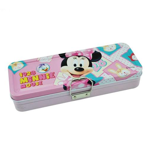 迪士尼 disney 82233-03 三层铁扣笔盒/文具盒/铅笔盒