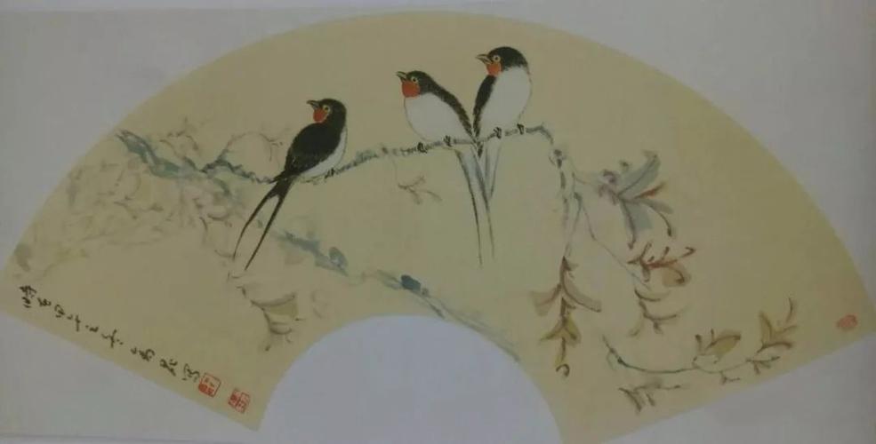 【国画教程】工笔燕子,蓝鹊的详解画法