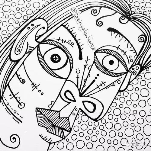 爱萌客:黑白线描形式下的世界名画居然这么好看!