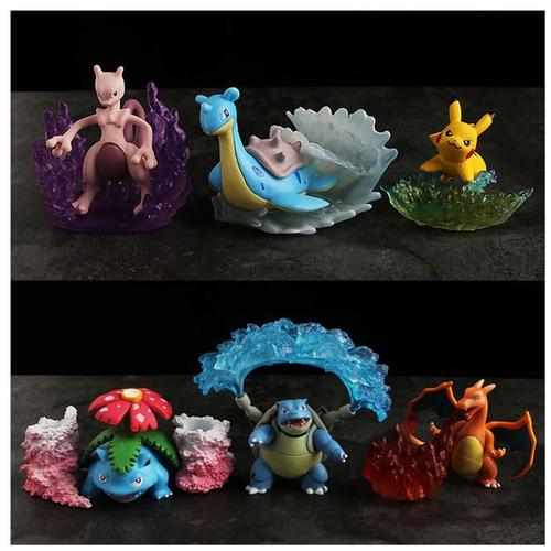 神奇宝贝手办宠物小精灵宝可梦皮卡丘神兽盲盒扭蛋玩具玩具车潮玩盲盒