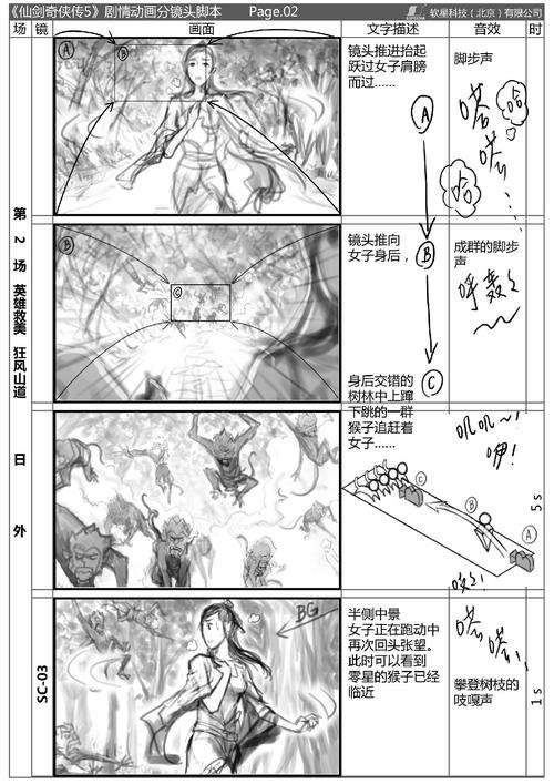 仙剑奇侠传5 剧情动画分镜头脚本