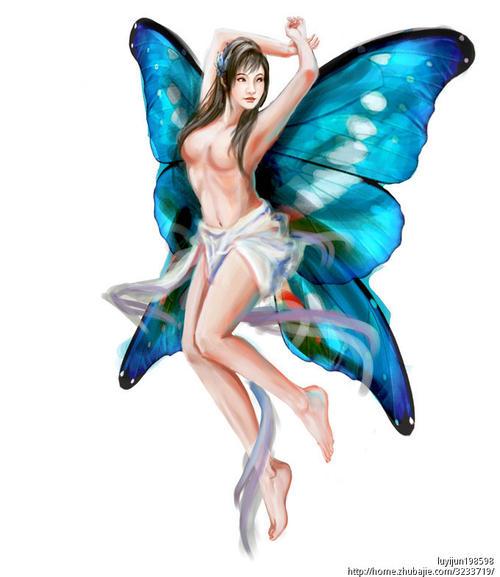 仙女翅膀简笔画