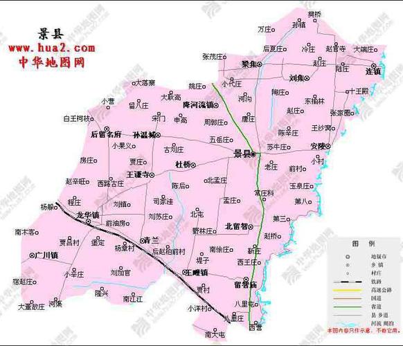 景县行政地图全图,景县行政地图高清版下载 - 8264.