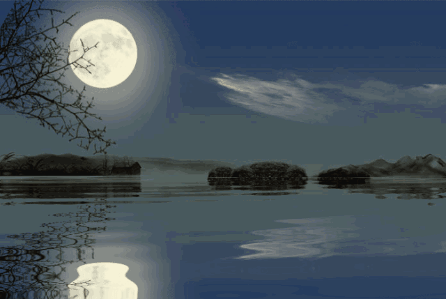 昨晚防城港的月亮它又大又圆