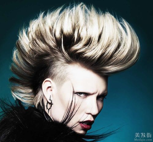 活力女士发型图片_示范潮流范 个性女士发