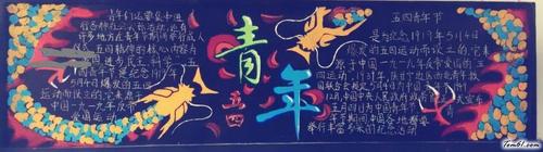 大学生五四青年节黑板报版面设计图黑板报大全手工制作大全中国
