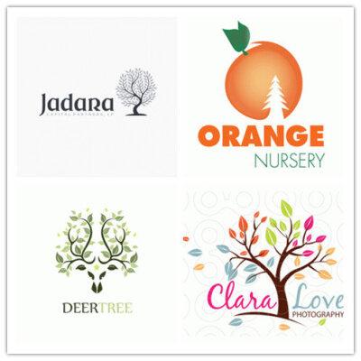 创意树木logo设计灵感 #标志分享