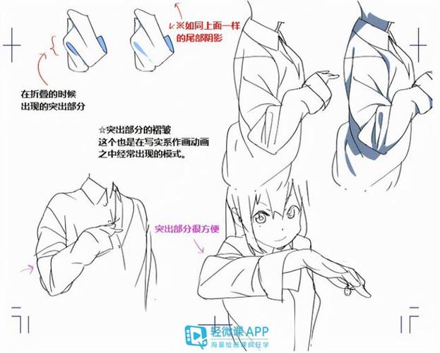 如何画衣服褶皱衣服褶皱画法技巧