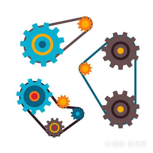 机器零件不同机制矢量图插画-正版商用图片0nxk6u-摄图新视界
