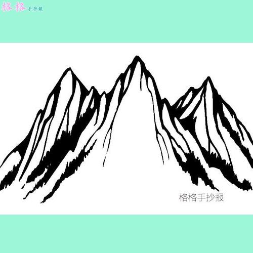 山的简笔画,大山的简笔画图片