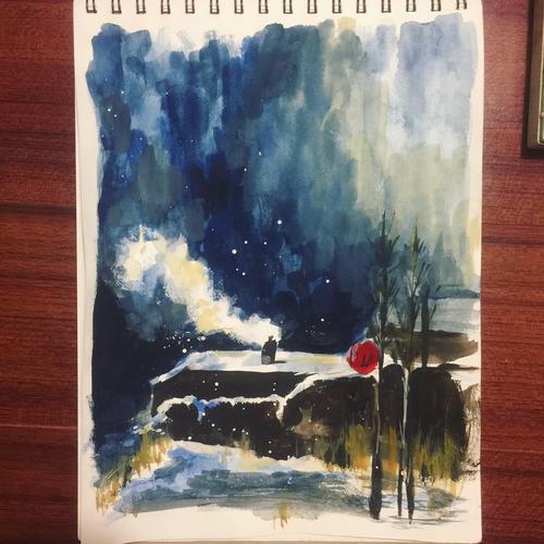 水粉画照片临摹