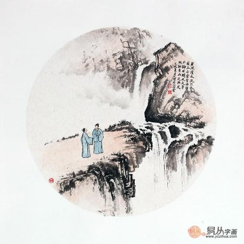一幅传统山水画,更是为了衬托意境,而中式的茶文化更是讲究着一种韵味