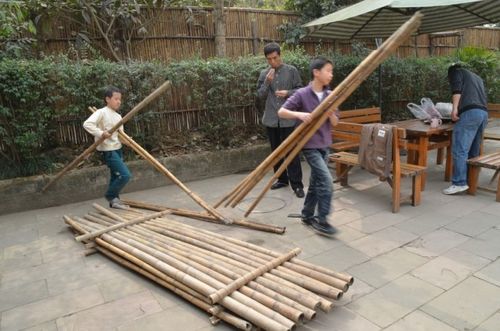 【06.04 肇庆】九龙湖小山村制作竹筏漂游