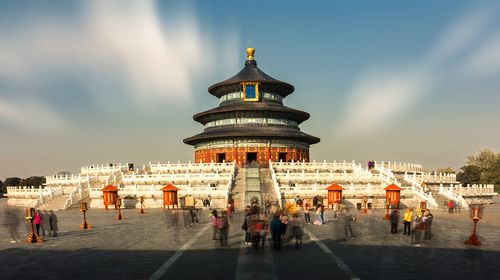 中国北京天坛祈年殿正面风光