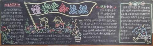 女生防侵害安全教育黑板报