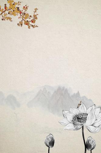 牛皮纸中国风广告背景背景图