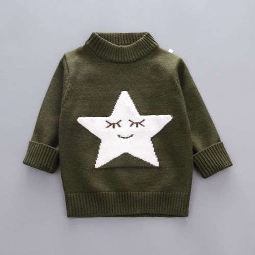 8 岁中小童五角星柔软亲肤针织衫婴幼儿毛衣潮 4 1 新款 2018 儿童