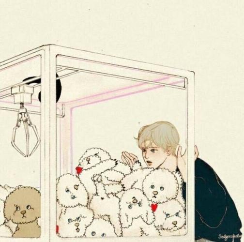 情侣头像.抓娃娃