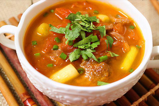 酸酸甜甜的西红柿牛肉汤,煲一锅全家喝,提高抵抗力