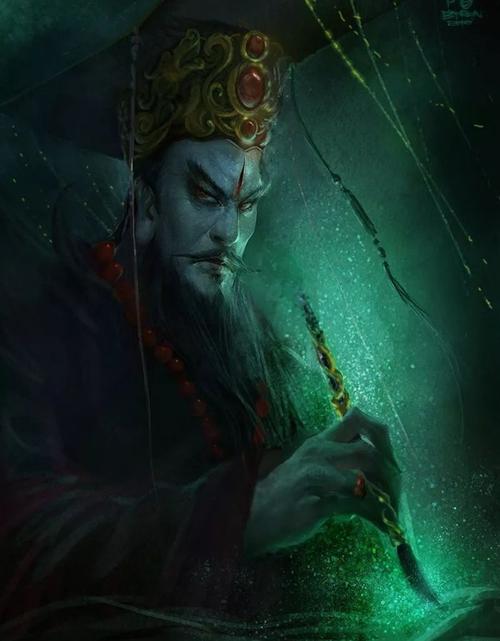 阎王(梵语yama-raja),地府之王,鬼王.