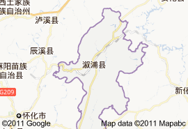 溆浦县地图