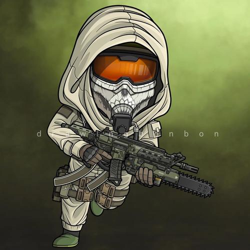 使命召唤手游官方活动,玩家绘制幽灵同人图,哪个是你喜欢的?