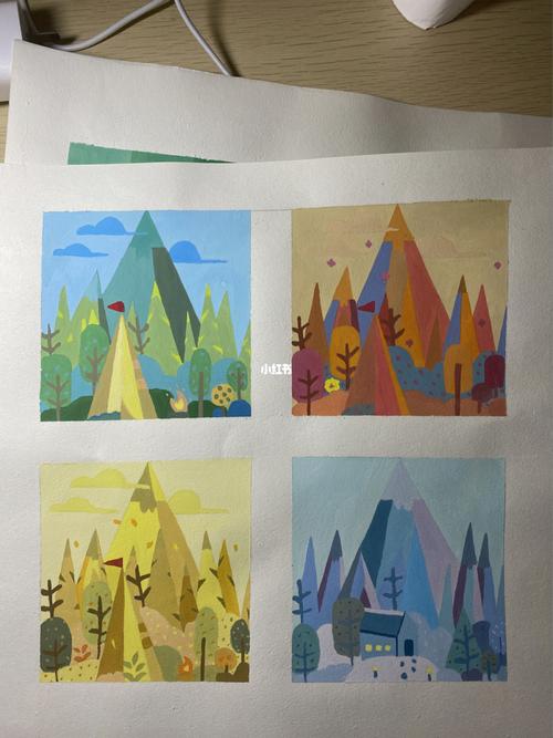 色彩构成作业_色彩构成_人文_绘画