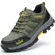 劳保鞋男夏季透气防臭钢包头防砸防刺穿老保鞋工作鞋安全鞋康轩安 j02