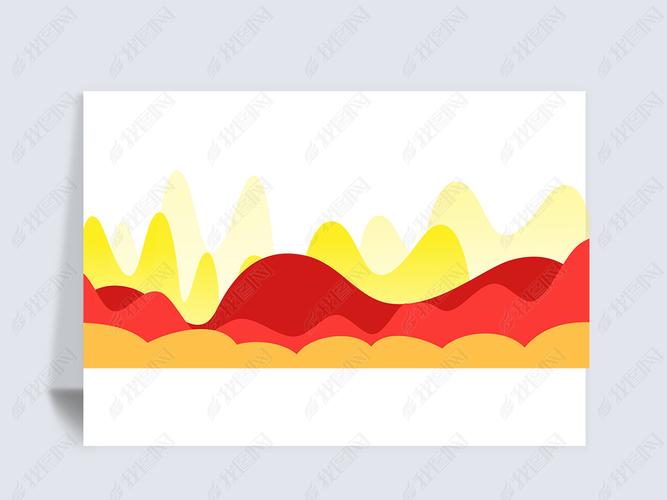 新年大红色喜庆底边花边分割线