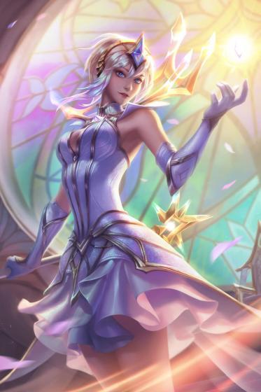 4k手机竖屏分辨率640x960lol英雄联盟光辉女郎拉克丝大元素使皮肤21