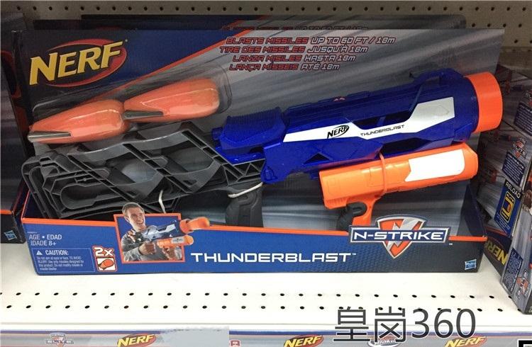 孩之宝nerf港版精英榴弹软弹枪火箭炮发射器榴弹发射器含2个榴弹