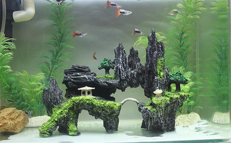 水族鱼缸造景装饰品 鱼缸假山 水族箱装饰品 造景套餐 造景 包邮