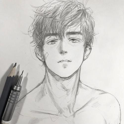 素描帅哥