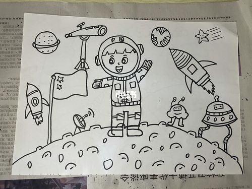 幼儿考编简笔画每日打卡|跑步,太空主题_简笔画_幼儿