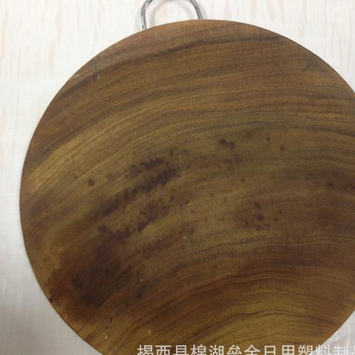 垒金奥坎宪木菜板 铁木砧板 花梨木菜板 圆形切菜板耐砍剁骨砧板