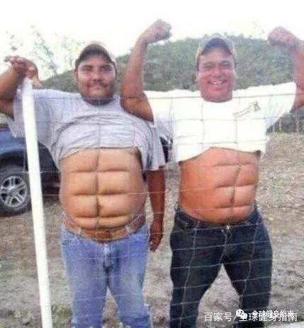 腹肌p的这么假,就不要拿出来晒了吧!